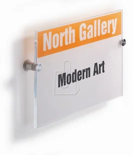 Durable Tabliczka informacyjna CRYSTAL SIGN 210x297 4825 - Systemy ekspozycyjne i znaki informacyjne - miniaturka - grafika 3