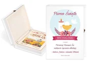 Religia i religioznawstwo - Murrano Biblia w etui z nadrukiem dla dziewczynki na komunię KZ-BIB-012_DRO-UV-012 - miniaturka - grafika 1