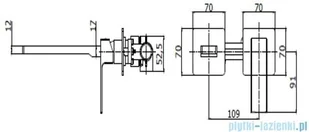 Paffoni bateria podtynkowa umywalkowa Elle czarny mat EL105NO70 | - Baterie umywalkowe - miniaturka - grafika 2