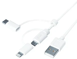 Logilink Kabel USB USB MicroUSB z adapterem Lightning i USB-C dł.1m CU0126 - Kable komputerowe i do monitorów - miniaturka - grafika 2