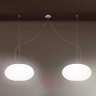 Lampy sufitowe - Casablanca Designerska lampa wisząca AIH 28cm biała błysk - miniaturka - grafika 1