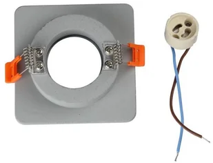 v-tac Oprawa Oczko V-TAC GIPS BETON GU10 Kwadrat Wpuszczany Szary/Chrom VT-862 - Oprawy, klosze i abażury - miniaturka - grafika 5