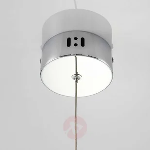 Lampenwelt com Lampa wisząca LED Hayley szklana kula 1-pkt. chrom - Lampy sufitowe - miniaturka - grafika 4