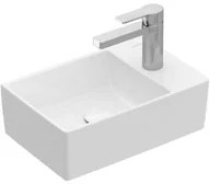 Umywalki - Villeroy & Boch Memento 2.0 umywalka 40x26 cm nablatowa prostokątna Weiss Alpin 43234G01 43234G01 - miniaturka - grafika 1