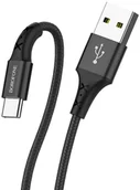 Kable USB - BOROFONE BX20 KABEL USB-C 3A 1metr metalowy z oplotem nylonowym TYPE-C wzmocnione końcówki - miniaturka - grafika 1