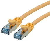 Kable miedziane - Rotronic ROLINE S FTP Patch Cable C6 A LSOH CL, żółty 1m 21.15.2821 - miniaturka - grafika 1