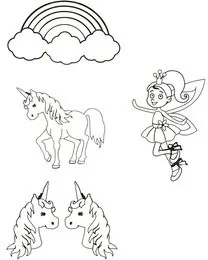 Folia Creativ Company A/S termokurczliwa, A6, Jednorożce, 4 arkusze - Scrapbooking - miniaturka - grafika 2