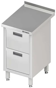 Stalgast Stół przyścienny z blokiem dwóch szuflad W450xD700xH850 (980207455) - Stoły gastronomiczne Stalgast Stół przyścienny z blokiem dwóch szuflad W450xD700xH850 (980207455) - Stoły gastronomiczne - miniaturka - grafika 1