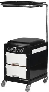 ACTIVESHOP Pomocnik - Taboret Do Pedicure 16 Plus Czarny/Biały 10003_125885 - Krzesła i taborety kosmetyczne - miniaturka - grafika 2