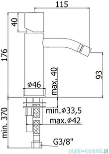 Paffoni Light bateria bidetowa chrom LIGX131CR | - Baterie umywalkowe - miniaturka - grafika 2