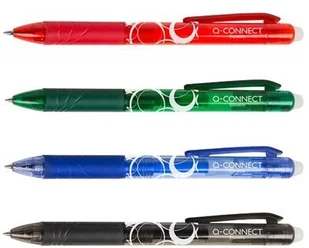 Q-CONNECT Długopis automatyczny 1,0mm, wymazywalny, niebieski KF18625 - Długopisy - miniaturka - grafika 2
