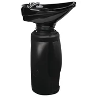 Myjki fryzjerskie - AYALA Myjnia Fryzjerska Star III wolnostojąca misa i podstawa czarne - miniaturka - grafika 1