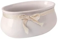 Donice - Osłonka doniczki ze wstążką 18 cm różowa 02.590.18 - miniaturka - grafika 1