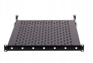 Sabaj-System Półka 1U do szafy rack 19" Głębokość 600mm Wysuwana z regulacją +- 200 mm Nośność 50kg SZARA 7035 19-0056S 19-0056S - Akcesoria do szaf serwerowych - miniaturka - grafika 2