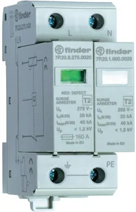 Finder Ogranicznik przepięc stopnia II (1 warystor + 1 iskiernik) 7P-22-8-275-10 - Sterowniki i przekaźniki - miniaturka - grafika 2