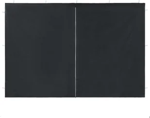 vidaXL Ścianki boczne do namiotu, 2 szt., z suwakiem, PE, antracytowe - Pawilony ogrodowe - miniaturka - grafika 3