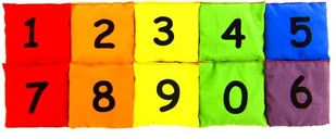 Akson Woreczki gimnastyczne - cyferki 6 kolorów (10 szt) CYFRY - Wyposażenie sportowe i gimnastyczne - miniaturka - grafika 8