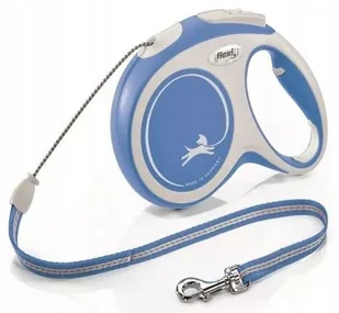 Flexi Smycz New Comfort M linka 8m/ 20kg niebieski - Smycze dla psów - miniaturka - grafika 3