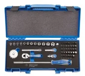 Zestawy narzędziowe - KING TONY Zestaw nasadek 2553MRV, 1/4", 6-kątne, 4-14 mm, HEX, TORX, PH, PZ - miniaturka - grafika 1