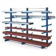 Szafy i regały magazynowe - B2B Partner Spawane regały wspornikowe 141278 - miniaturka - grafika 1