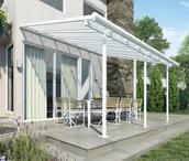 Pokrycia dachowe - Palram Aluminiowe zadaszenie tarasu Sierra 3 x 4,25 m szare PAL702639 - miniaturka - grafika 1