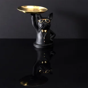 Intesi Organizer Buldog czarny ze złotą tacą w - Kosmetyczki, organizery i kuferki - miniaturka - grafika 4