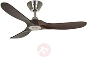 Wentylatory sufitowe - Casa Fan Deckenventilator Eco Genuino 122 chrom/nussbaum - miniaturka - grafika 1