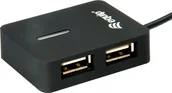 Huby USB - Equip HUB USB 4-portowy USB 2.0 czarny 128952 128952 - miniaturka - grafika 1