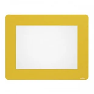 Durable Okienko podłogowe do znakowania A4 wymiar zew. 40,2cm x 31,4cm x 0,4mm odklejalne ramka żółta 10szt. /180804/ DU203-6 - Systemy ekspozycyjne i znaki informacyjne - miniaturka - grafika 2