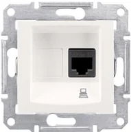 Gniazdka elektryczne - Schneider Electric Schneider Sedna kremowy gniazdo komputerowe 1 SDN4300123 - miniaturka - grafika 1