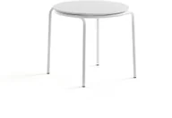 Ławy i stoliki kawowe - AJ Produkty Stolik kawowy ASHLEY, 570 x 470 mm, biały, biały - miniaturka - grafika 1