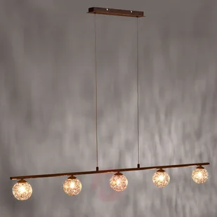 Paul Neuhaus Oświetlenie GRETA Lampa Wisząca Rudy, 5-punktowe 2040-48 - Lampy sufitowe - miniaturka - grafika 2