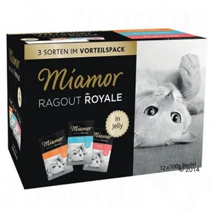 Miamor Ragout Royale Mix Galaretka - indyk, łosoś, cielęcina saszetki 12x100g - Mokra karma dla kotów - miniaturka - grafika 4