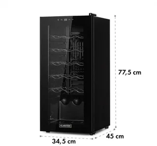 Klarstein HEA-Shiraz 18 slim - Chłodziarki do wina - miniaturka - grafika 4