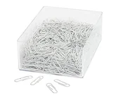 Artykuły biurowe - Wedo 901244600 spinacza biurowego (wykonana z metalu 27 MM, w osłonie z tworzywa sztucznego w przezroczystej puszce) 1000 sztuk, białe 901244600 - miniaturka - grafika 1