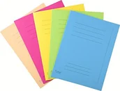 Koszulki na dokumenty - Exacompta 435000e pokrywkami pole do opisywania (karton z recyklingu, 250 G, Foldyne Forever na akta, DIN A4) paczka  sztuk kolory sortowane 3288584350002 - miniaturka - grafika 1