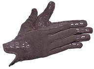 Rękawiczki jeździeckie - Riders Trend Amara silikonowe rękawice do jazdy konnej/bawełna koń equestrian  czekolada brązowy, brązowy, XXS 10078657-BRN-XXS - miniaturka - grafika 1