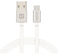 Kable USB - SWISSTEN Kabel USB USB Typ C SWISSTEN 2 m Srebrny 71521303 - miniaturka - grafika 1