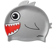 Pływanie - Finis dzieci Swim czapki z daszkiem Animal Heads Hippo, szary 0616323702905 - miniaturka - grafika 1