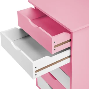 tectake Biurko dla dzieci z kontenerem na kółkach - różowy 401240 - Biurka dla dzieci - miniaturka - grafika 8