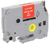 Etykiety do drukarek - Brother Zamiennik taśmy TZE-415 6mm czerwona/biały - miniaturka - grafika 1