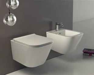 Globo Stone Toaleta WC podwieszana 45x34 cm bez kołnierza biała STS07.BI - Miski WC Globo Stone Toaleta WC podwieszana 45x34 cm bez kołnierza biała STS07.BI - Miski WC - miniaturka - grafika 1