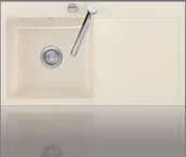 Zlewozmywaki - SystemCeram MERA 90 LEWA KOMORA SATIN 50750120 - miniaturka - grafika 1