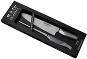 Noże kuchenne - Global Zestaw nóż + penseta G-2 + GS-28 HK-G-228 - miniaturka - grafika 1