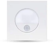 Oprawy, klosze i abażury - v-tac Oprawa Schodowa 3W LED V-TAC Biała Czujnik Ruchu 230V VT-8035 4000K 100lm - miniaturka - grafika 1
