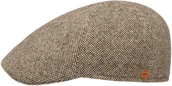 Czapki męskie - Płaski Kaszkiet Classic Tweed by Mayser, beżowy, 58 cm - miniaturka - grafika 1