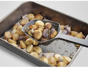 Joseph Joseph Łyżka cedzakowa Scoop Plus Large, grafitowo-zielona, 35x13x5,5 cm - Łyżki - miniaturka - grafika 6