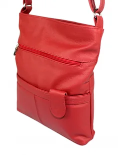 Magre (PL) Torebka Skórzana (PL) ANIA Listonoszka Skóra Naturalna MALINOWY - Torebki damskie - miniaturka - grafika 3