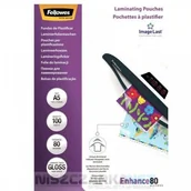Folie do laminatora - Fellowes Folia do laminowania błyszcząca A5 80 mikronów / 100szt PREMIUM ImageLast - miniaturka - grafika 1