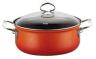 Pozostałe akcesoria kuchenne - Riess Garnek ceramiczny 2l pomarańczowy Corall 0657-034 - miniaturka - grafika 1